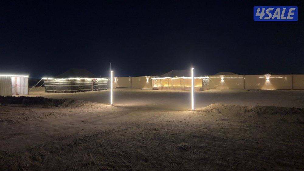 للبيع مخيم كامل وراقي منصوب وجاهز على السوم3