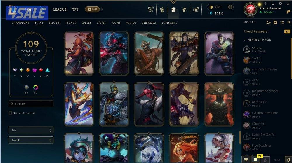 حساب valo+league للبيع مع بعض السعر قابل للتفاوض+ حساب TFT مجاني2