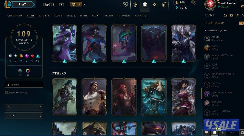 حساب valo+league للبيع مع بعض السعر قابل للتفاوض+ حساب TFT مجاني6