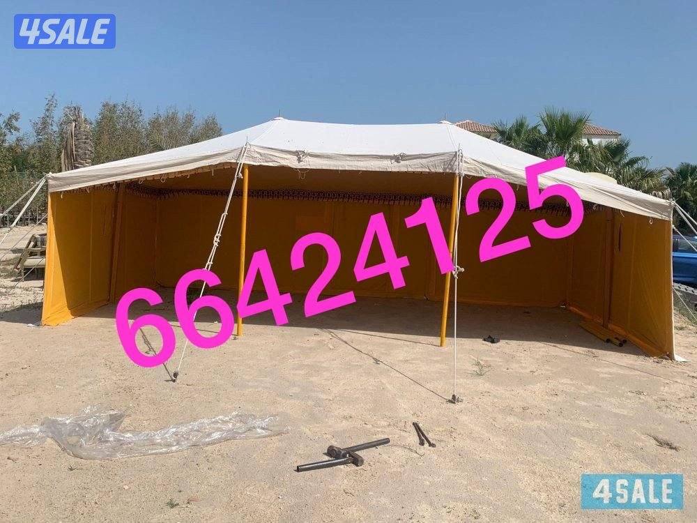 للبيع خيام جديد باكستاني ٣طبقات خام درجه اول ٢٤ ملي1