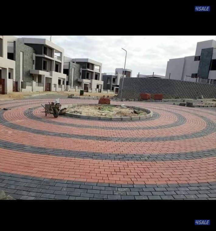 بلاط متداخل وتنسيق حدائق11