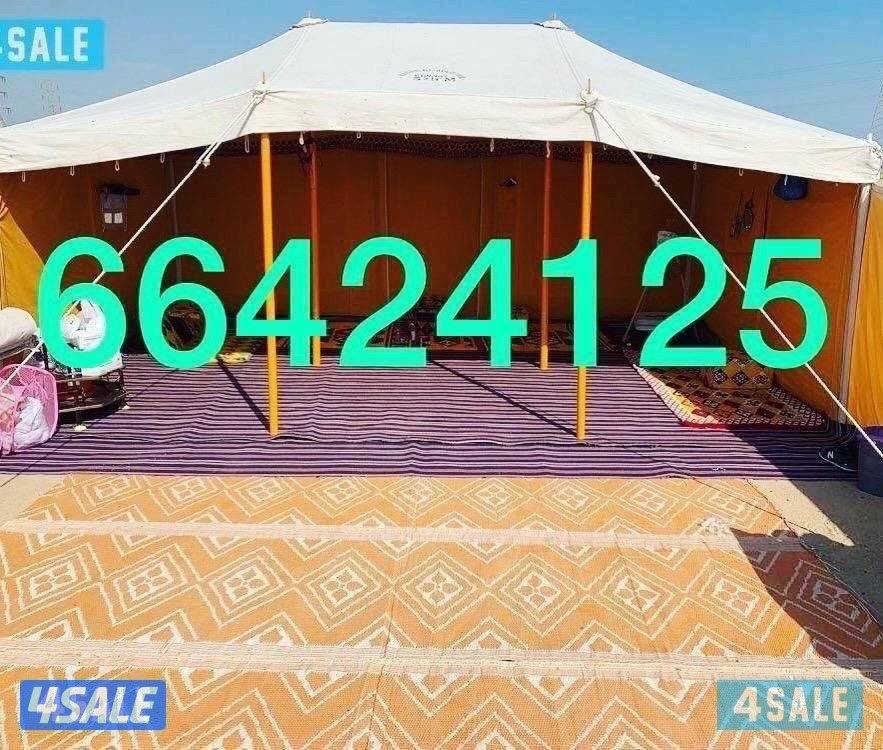 للبيع خيام جديد باكستاني ٣طبقات خام درجه اول ٢٤ ملي2