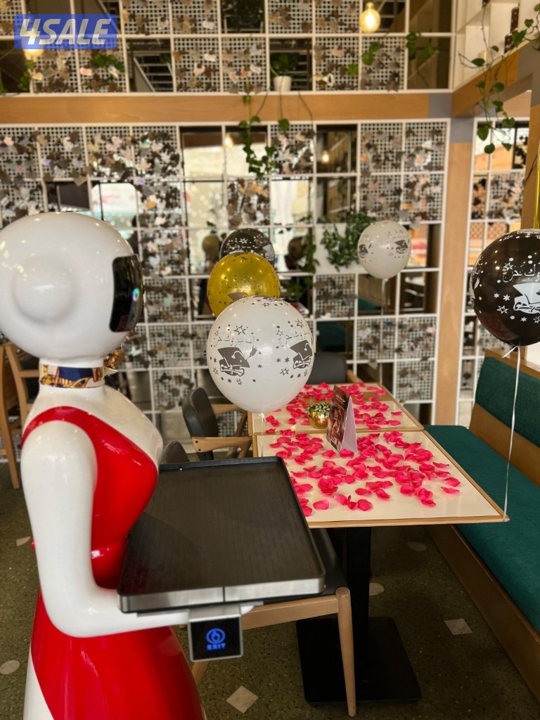 روبوت توصيل طلبات الزبائن داخل المطعم ويمكن التحكم به عن بعد4