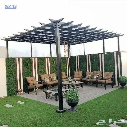 تنسيق حدائق بيع وتركيب ثيل صناعي وطبيعي وسور  بأفضل الأسعار7