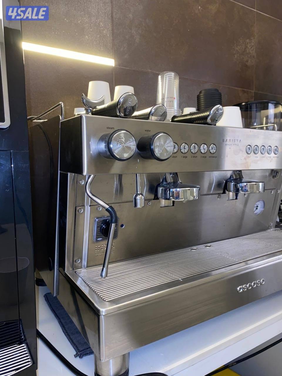 للبيع مكينة قهوة احترافية ascaso مع المطحنة0