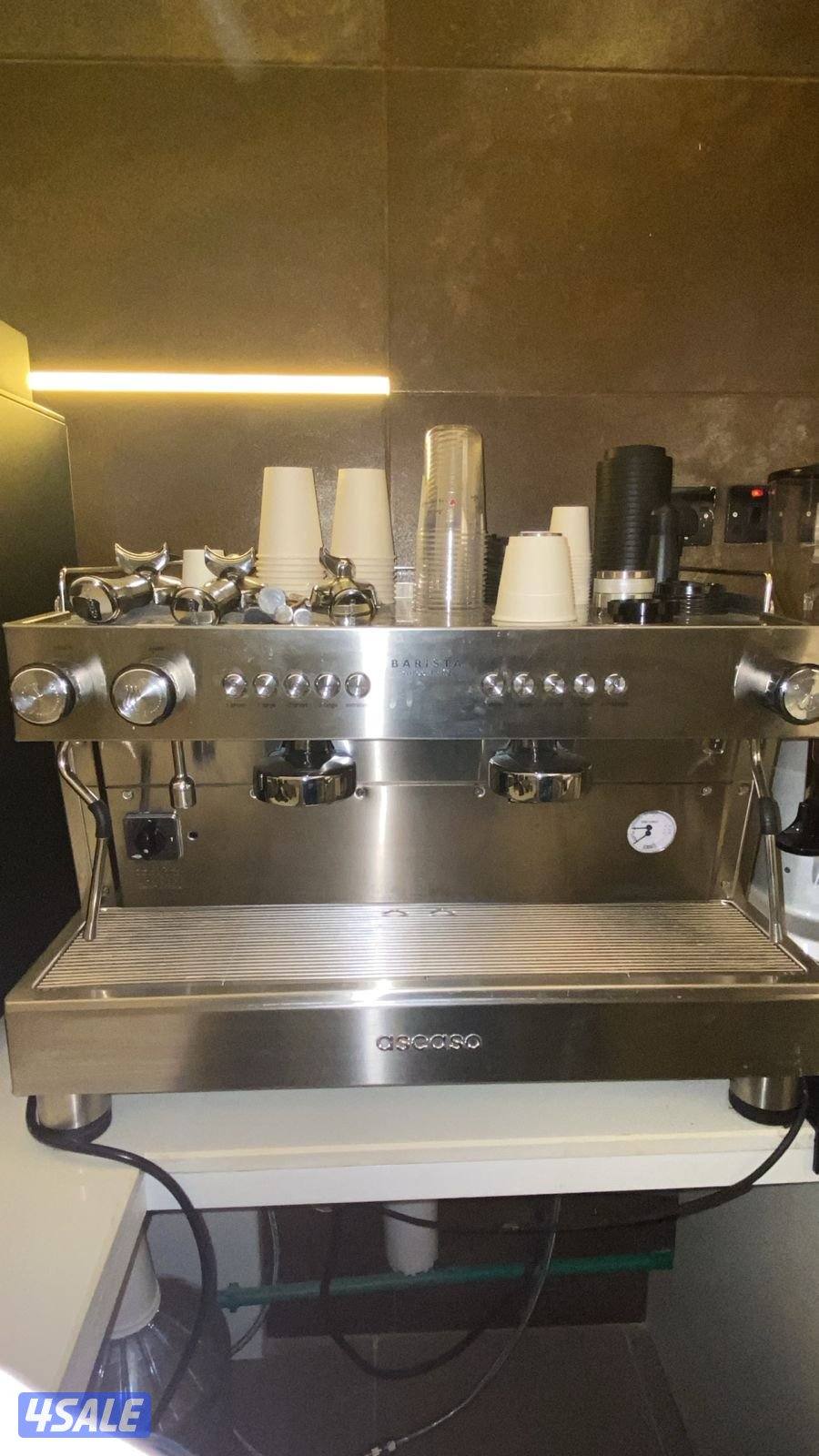 للبيع مكينة قهوة احترافية ascaso مع المطحنة3