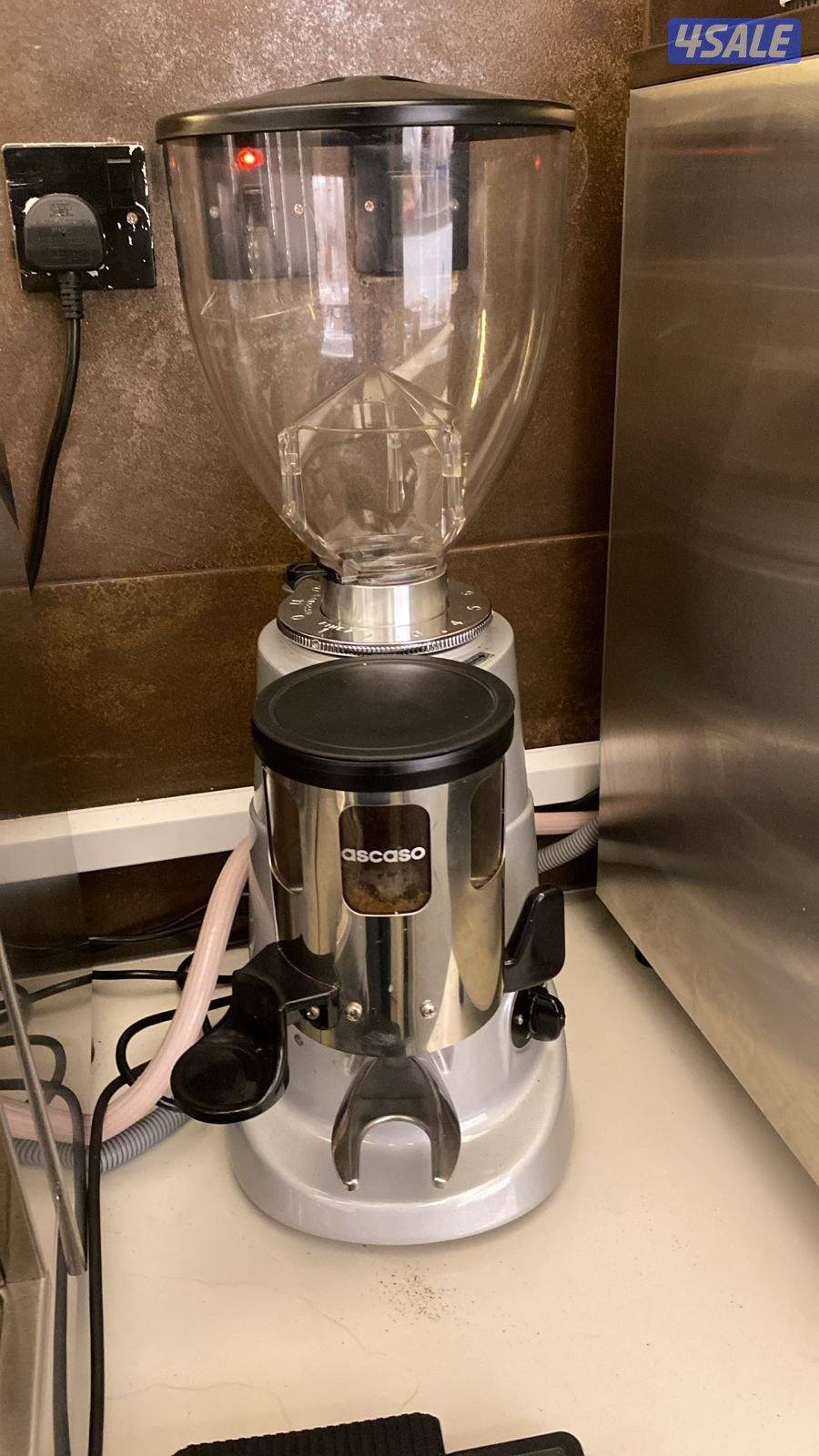 للبيع مكينة قهوة احترافية ascaso مع المطحنة4