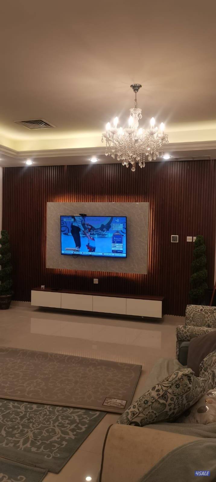 ديكور جبس جبسون بورد بانتيشن مع تكسير باب خشب3