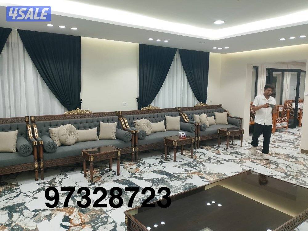 تنجيد وتفصيل كنب ديوانيات مساند وكل الستاير5