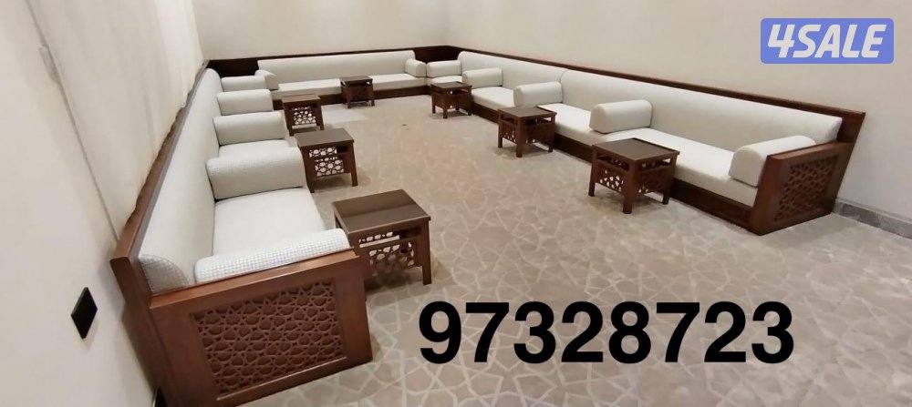 تنجيد وتفصيل كنب ديوانيات مساند وكل الستاير14