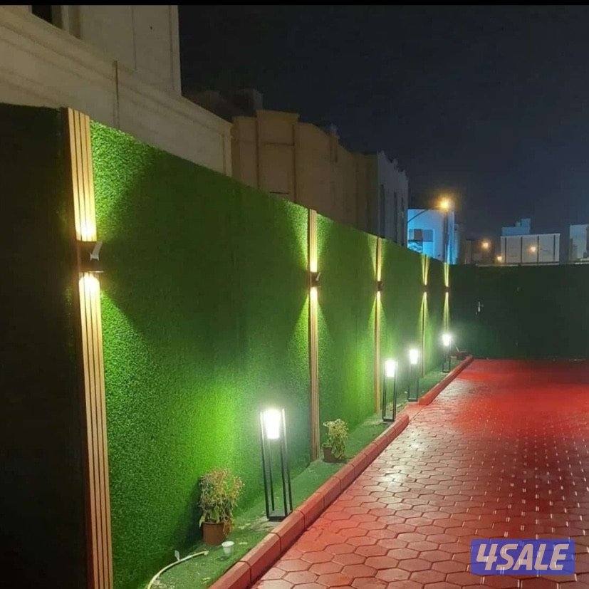 تنسيق حدايق وتركيب السياج والسور التركي والثيل الصناعي2