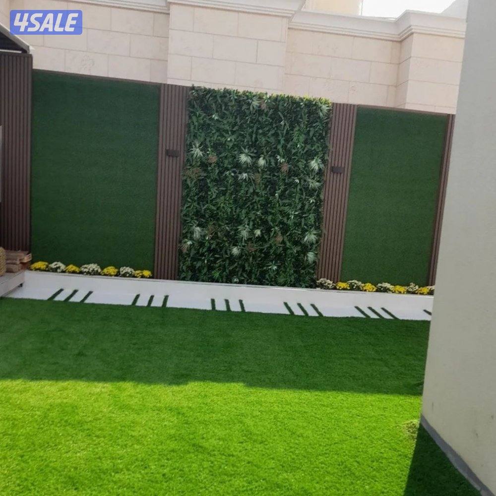 تنسيق حدايق وتركيب السياج والسور التركي والثيل الصناعي3