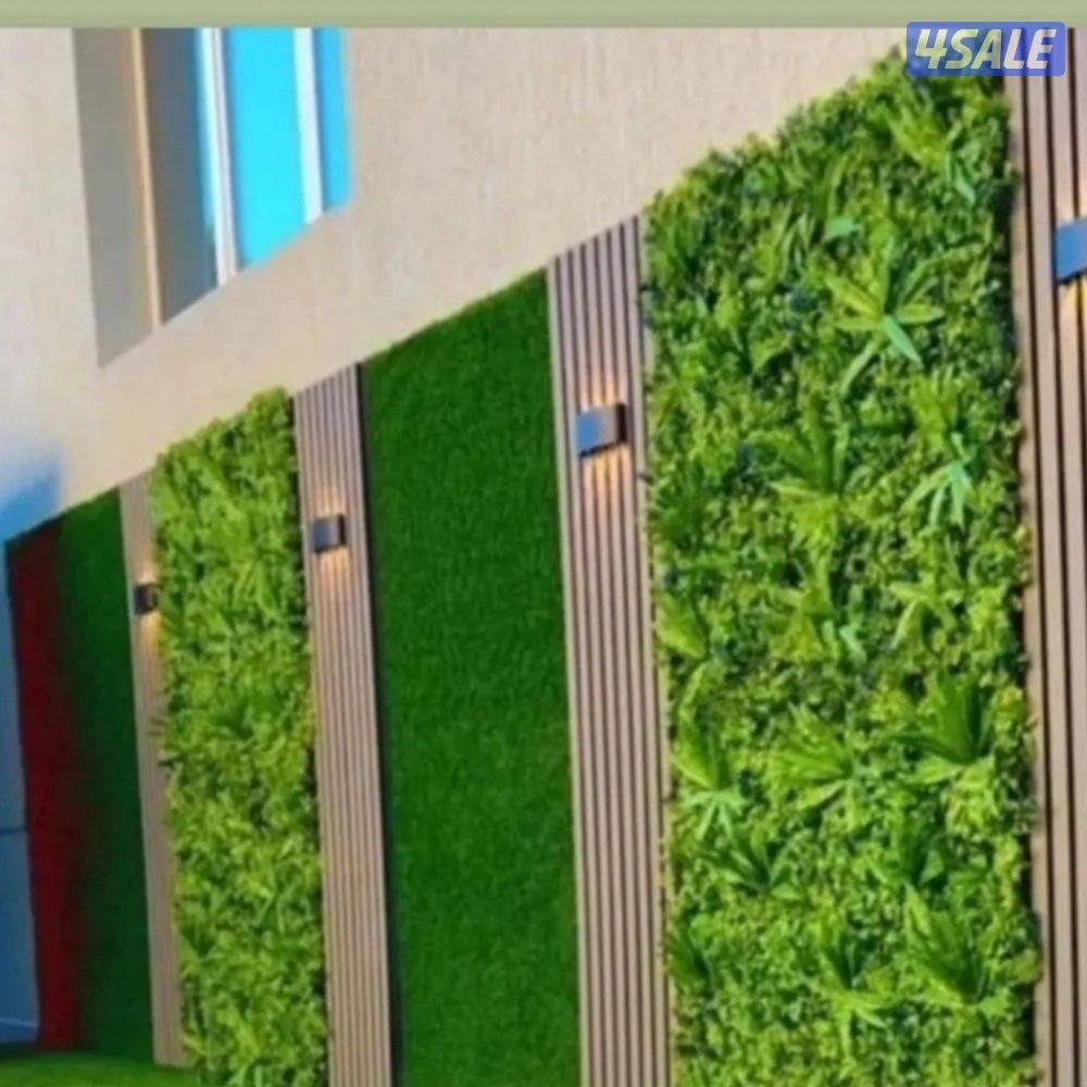 تنسيق حدايق وتركيب السياج والسور التركي والثيل الصناعي8