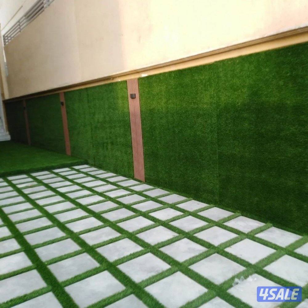 تنسيق حدايق وتركيب السياج والسور التركي والثيل الصناعي9