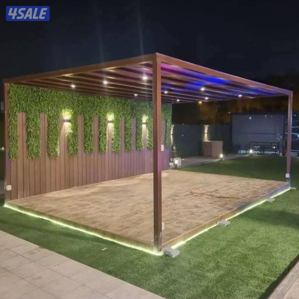 تنسيق حدايق وتركيب السياج والسور التركي والثيل الصناعي10