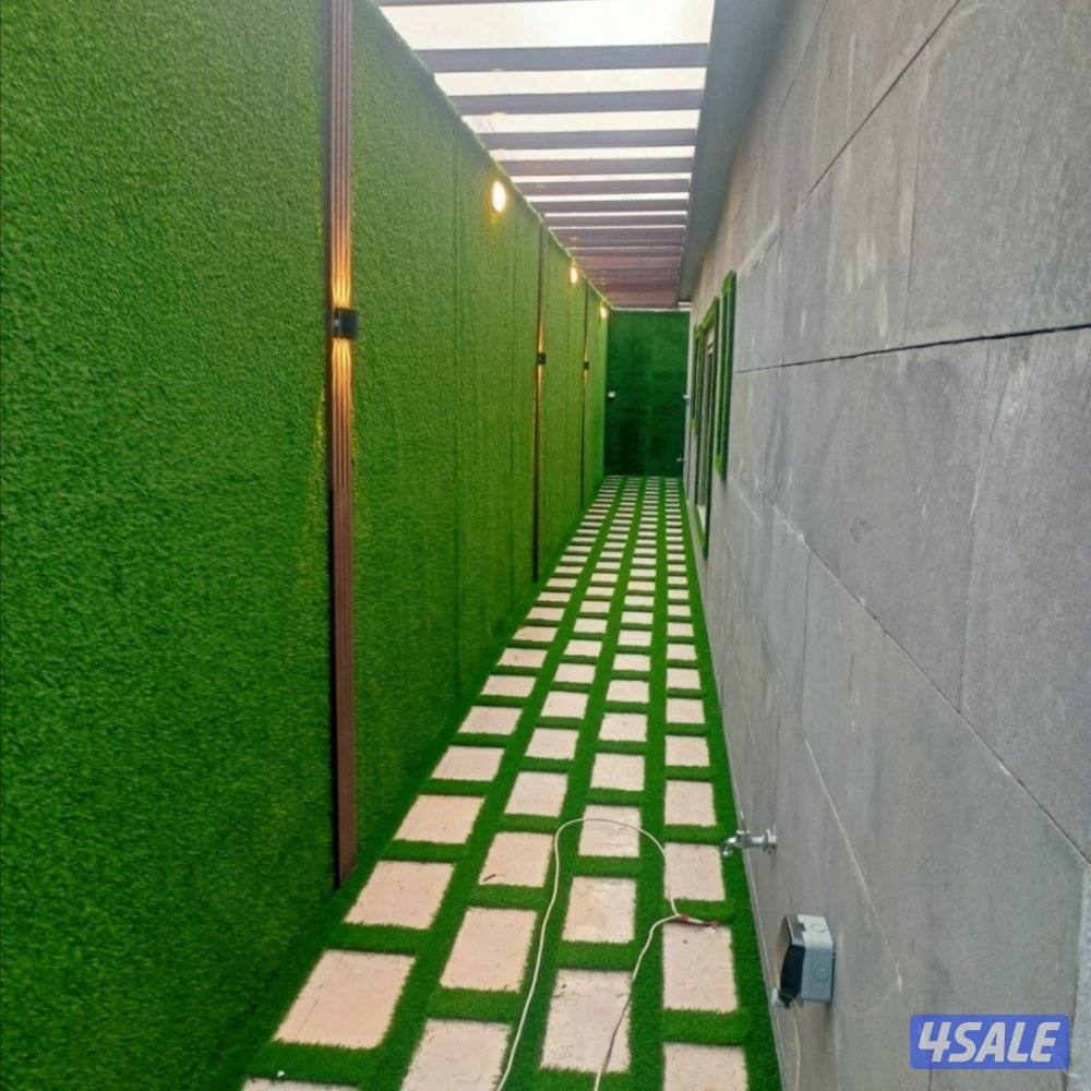 تنسيق حدايق وتركيب السياج والسور التركي والثيل الصناعي11