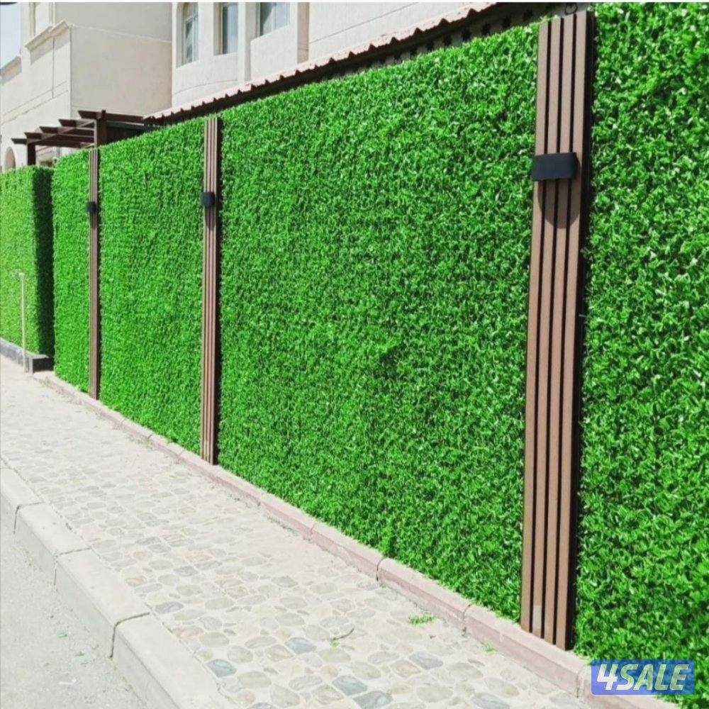 تنسيق حدايق وتركيب السياج والسور التركي والثيل الصناعي15