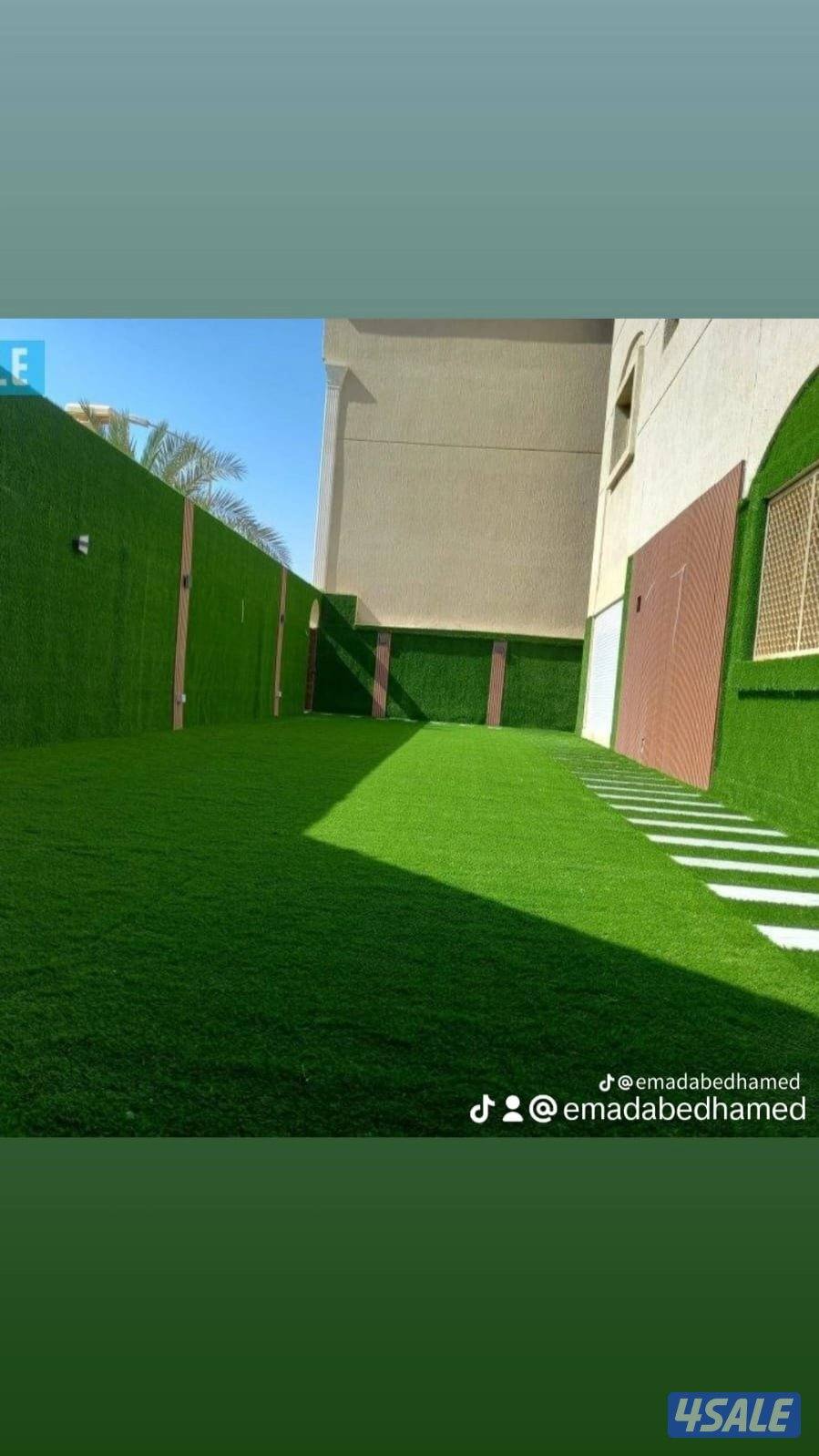 تنسيق حدائق وتركيب الثيل الصناعي2