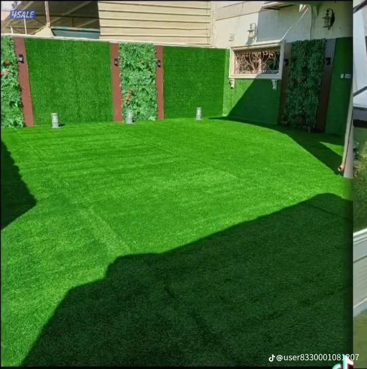 تنسيق حدائق وتركيب الثيل الصناعي5