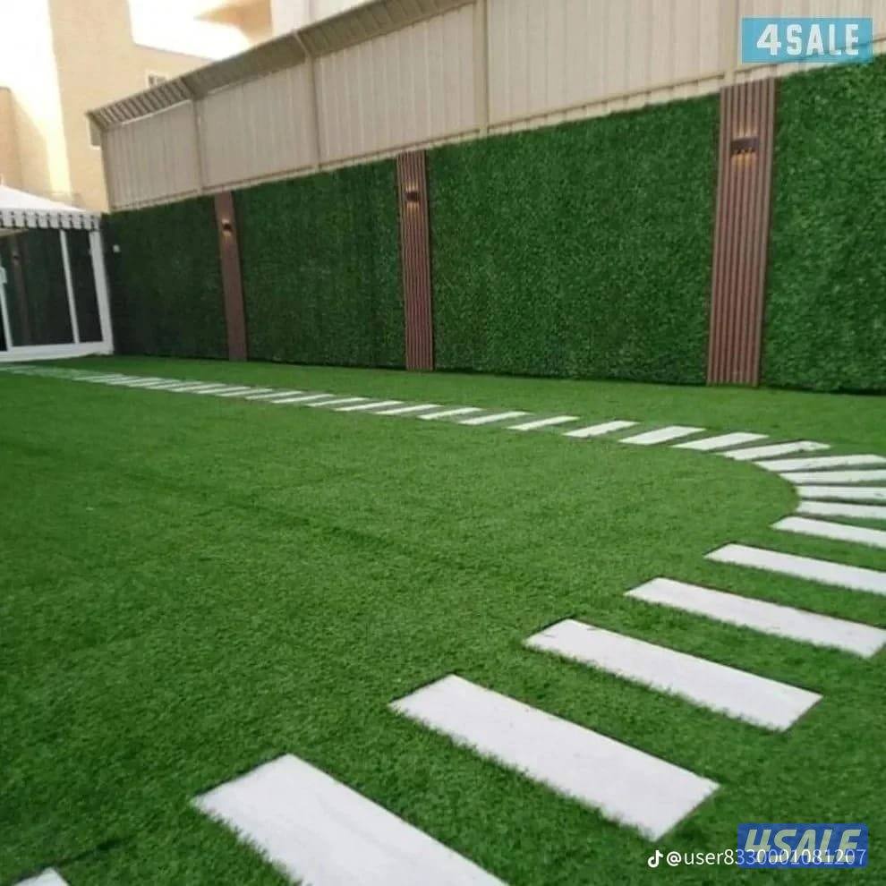 تنسيق حدائق وتركيب الثيل الصناعي10