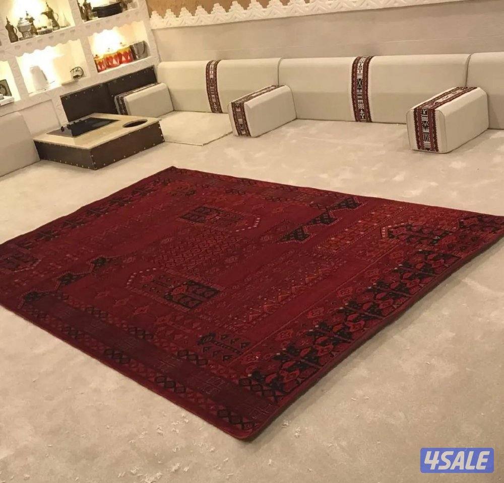 سجاد تركي قص مساند سعودي وبقلي ثيل صناعي باركيه بلجيكي5