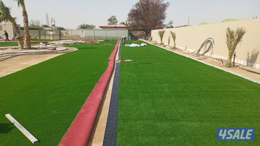 تنسيق الحدائق وتركيب الثيل الصناعي2