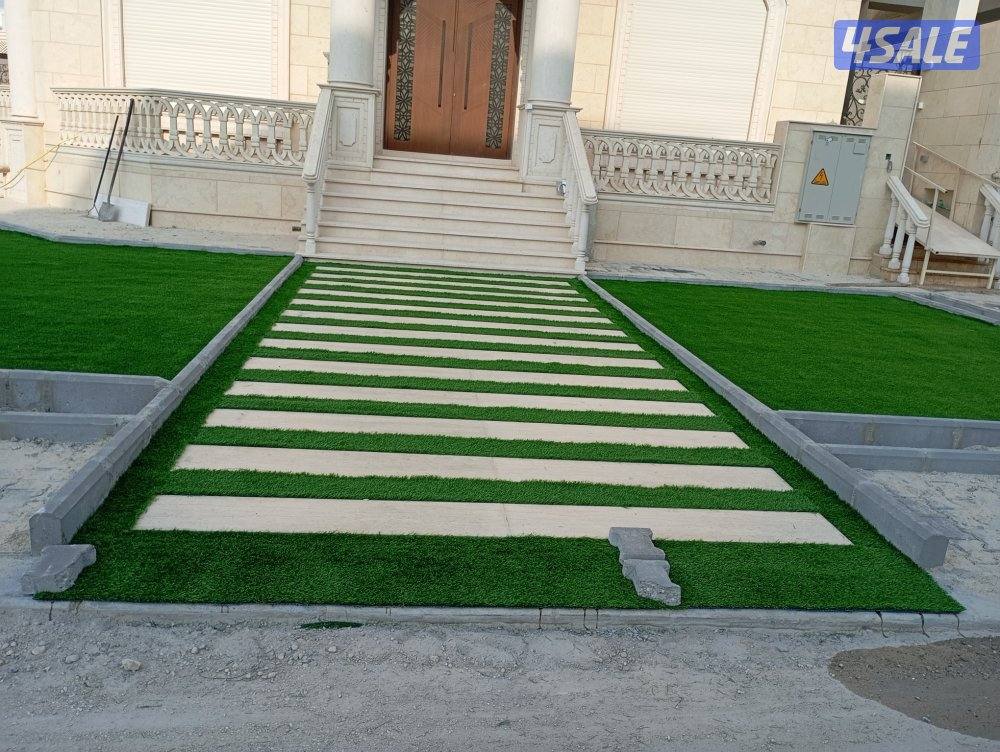 تنسيق الحدائق وتركيب الثيل الصناعي7