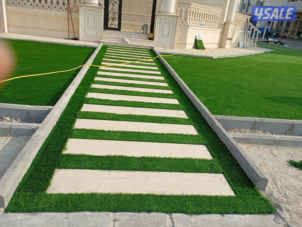 تنسيق الحدائق وتركيب الثيل الصناعي8