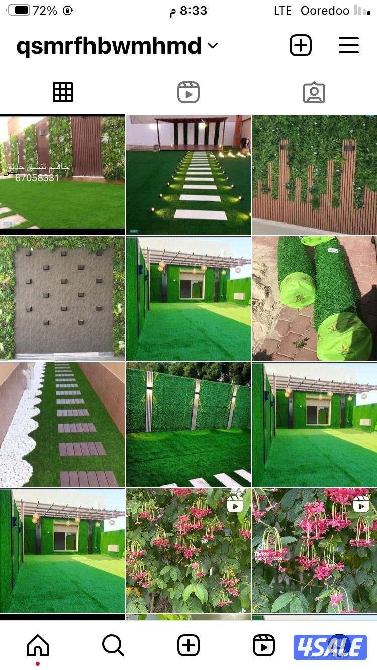 تنسيق الحدائق وتركيب الثيل الصناعي10