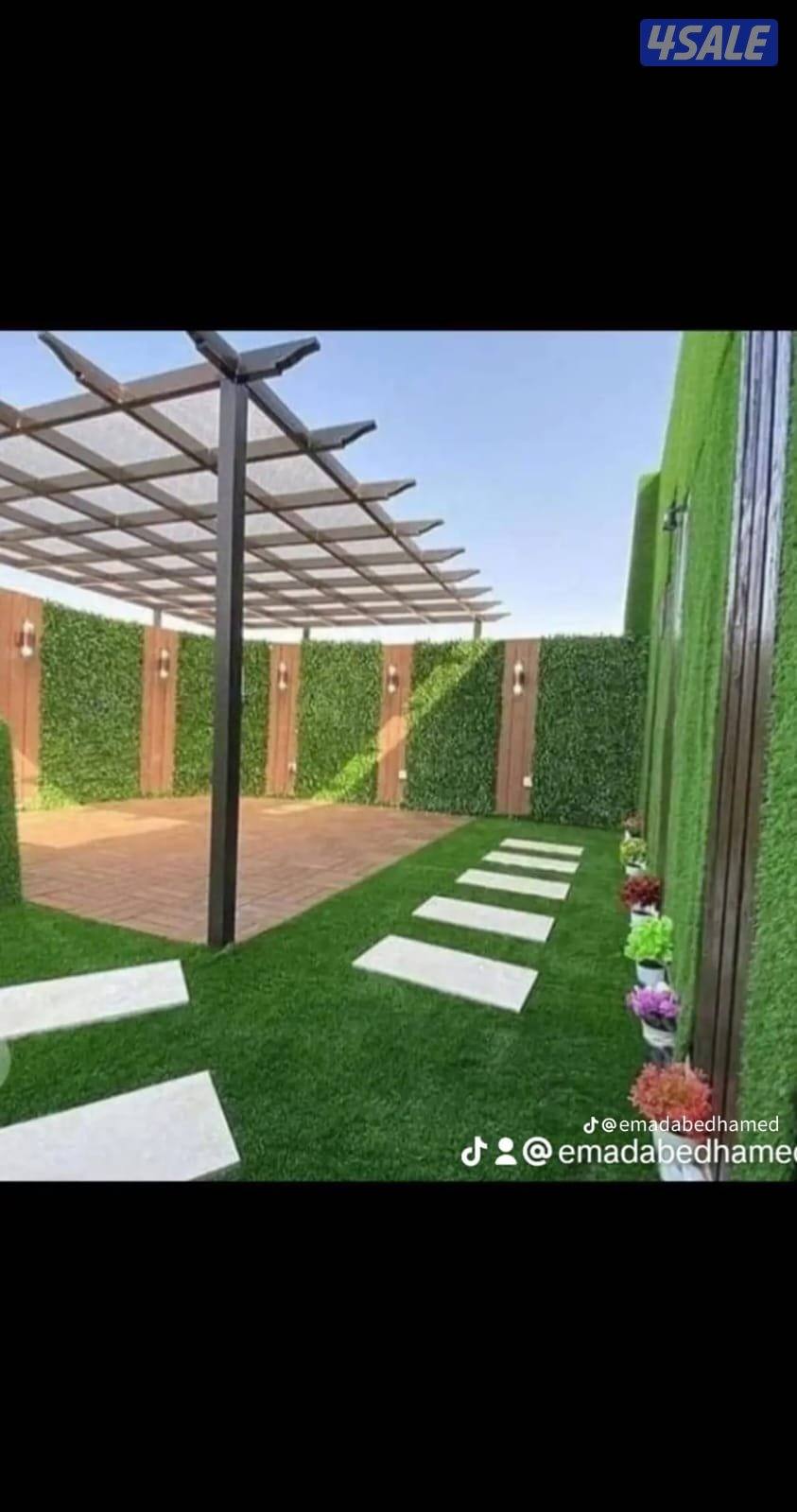 تنسيق الحدائق وتركيب الثيل الصناعي11