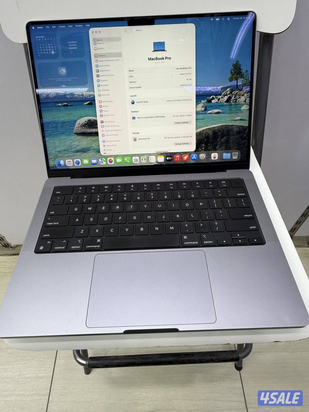 MacBook Pro M1 14inch 16gb 1tb ssd0