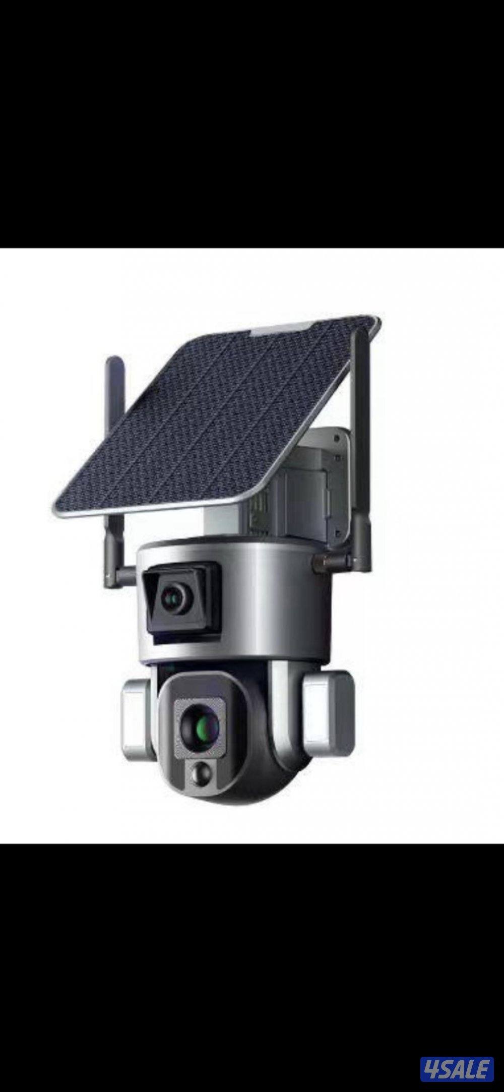 كاميرة الطاقه الشمسيه عدستين عدسه ثابتةو متحركه خاصية تتبع حركة لأشخاص1