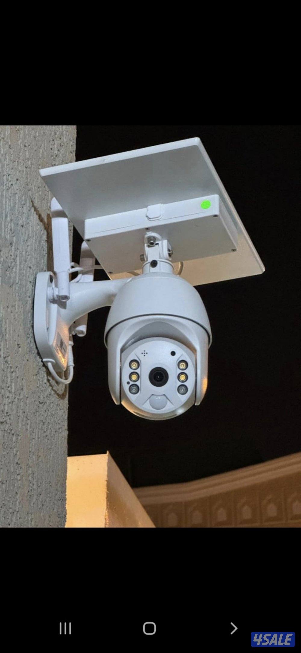 كاميرة الطاقه الشمسيه عدستين عدسه ثابتةو متحركه خاصية تتبع حركة لأشخاص6