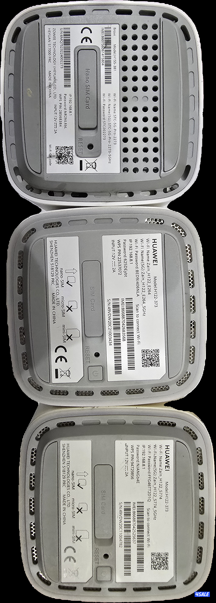 للبيع 3 راوتر 5g ب 50 د.ك اذا تبي واحد ب 20 د.ك ارخص شي بالسوق4