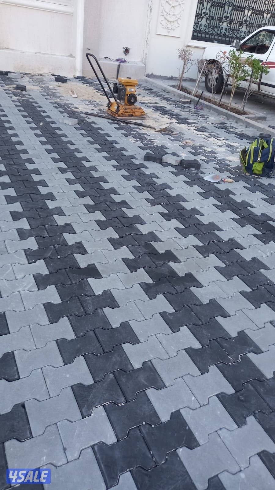 مقاول بلاط متداخل وتنسيق حدائق وتوريد جميع انواع البلاط المتداخل3