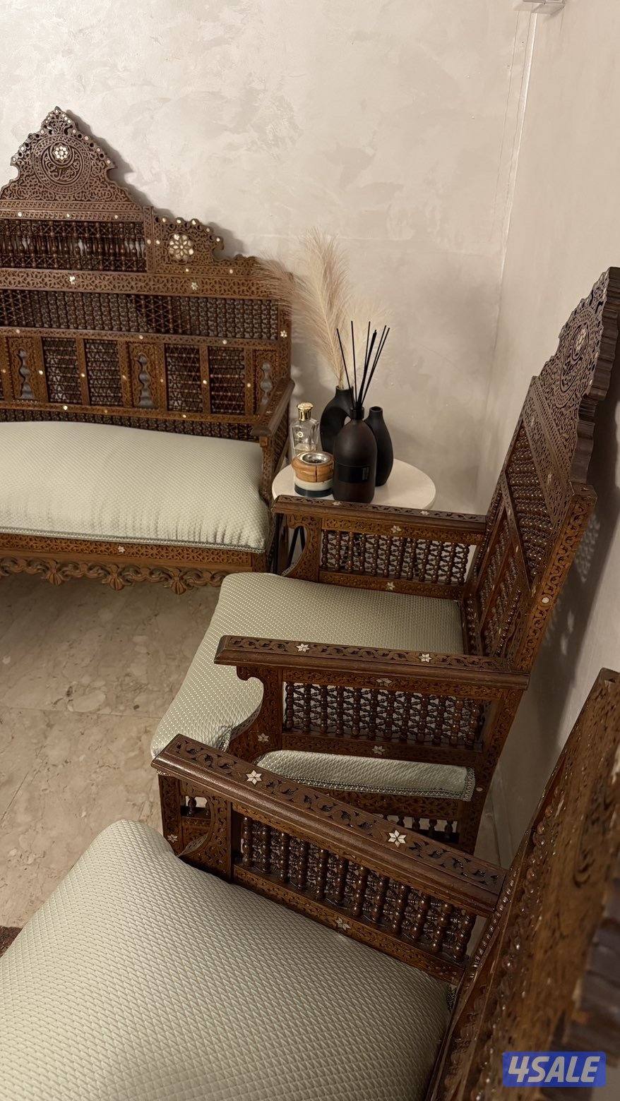 طقم كراسي ارابيسك فاخر4