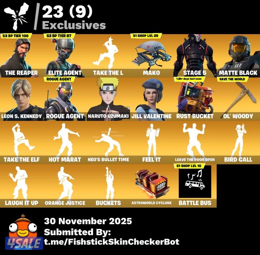 حساب فورت نايت نادر🔥✅0