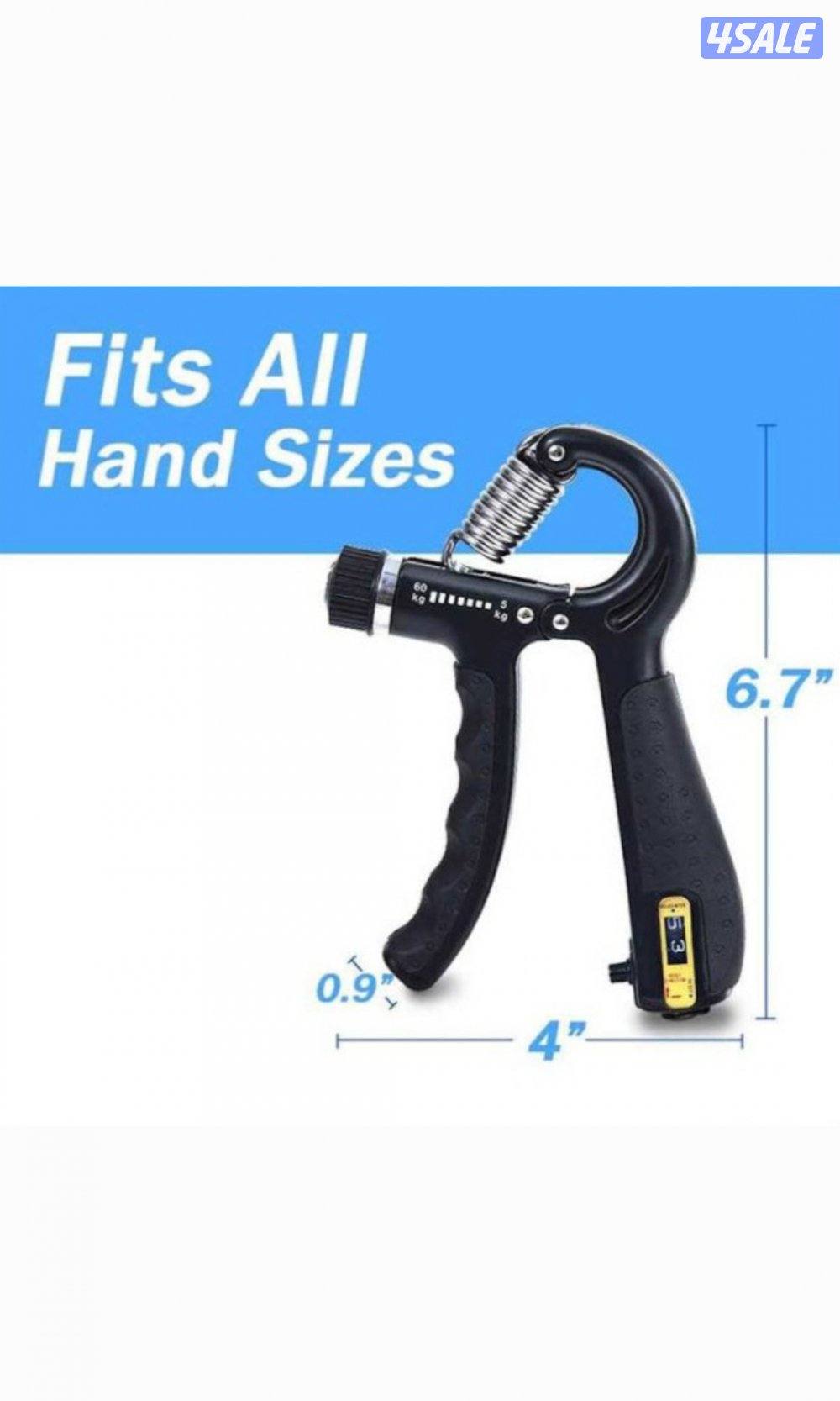 مجموعة تمارين اليد والساعد – 5 قطع مع حقيبة تخزين
Hand & Forearm Exerc1