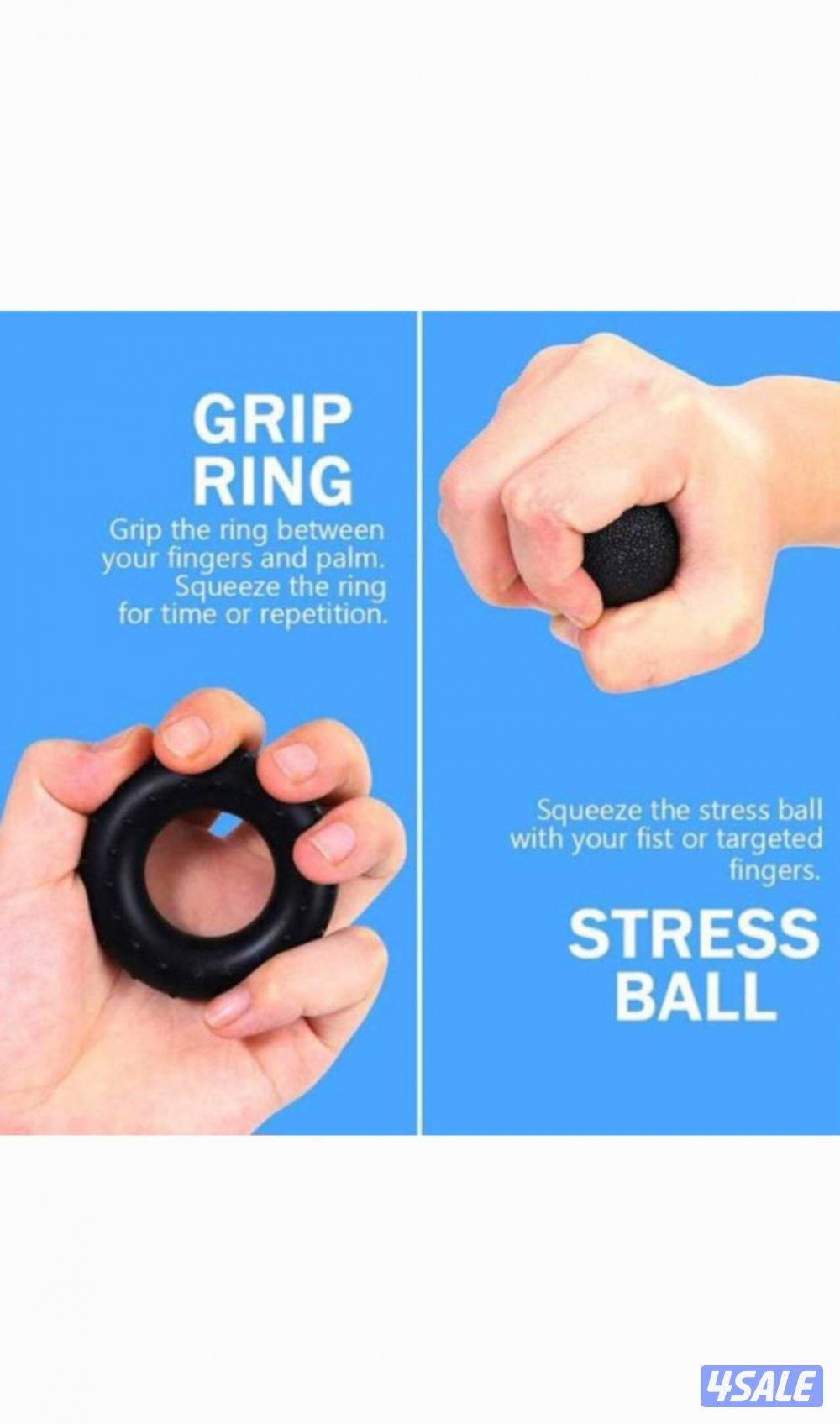 مجموعة تمارين اليد والساعد – 5 قطع مع حقيبة تخزين
Hand & Forearm Exerc3