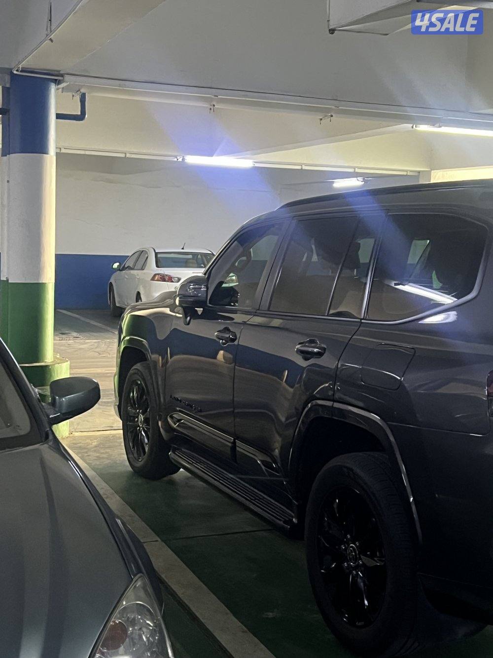 لاند كروزر جكسار توين تيربو رمادي صبغ الوكاله بالكامل حمايه لومار6