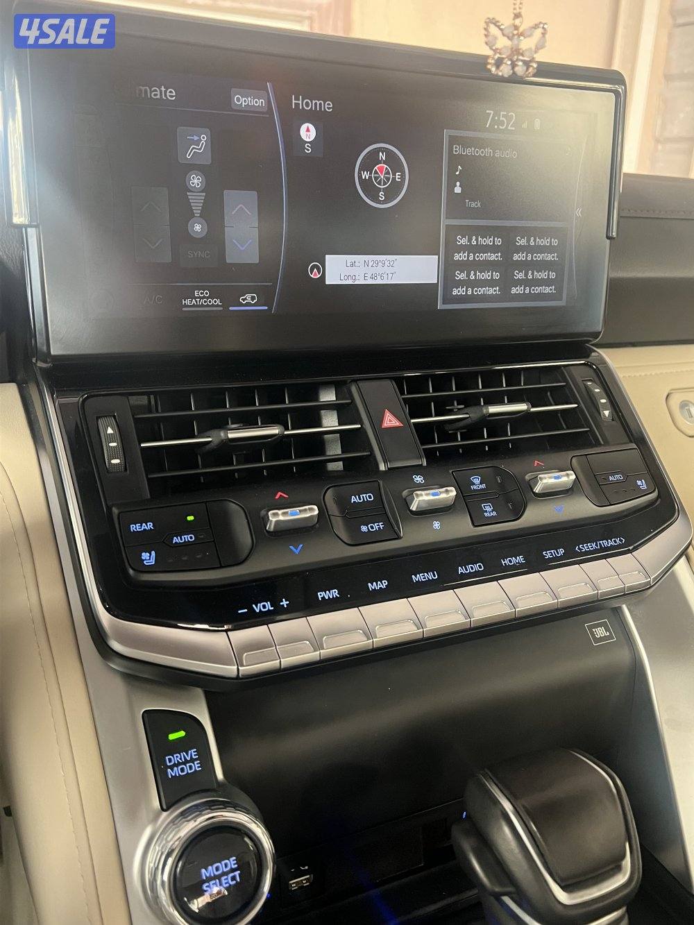 لاند كروزر جكسار توين تيربو رمادي صبغ الوكاله بالكامل حمايه لومار9