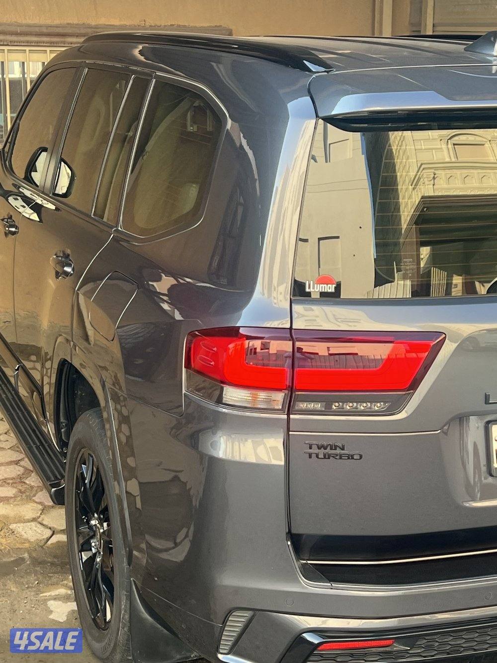 لاند كروزر جكسار توين تيربو رمادي صبغ الوكاله بالكامل حمايه لومار10