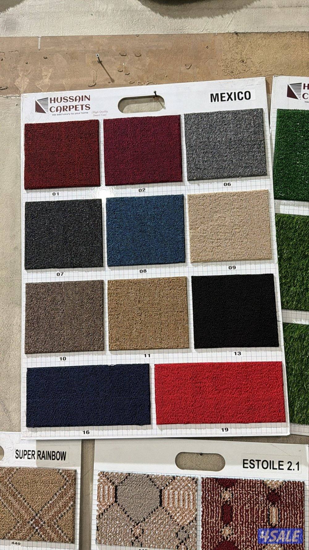 يوجد لدينا جميع انواع السجاد+ ثيل صناعي + قطع تركي جاهزه وسجاد مخيمات1