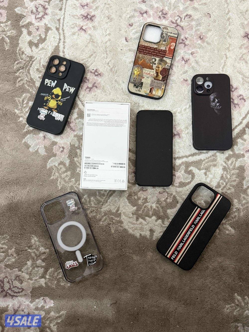 للبيع ايفون 16 برو ماكس كالجديد بطارية 97% ولا غلطة0