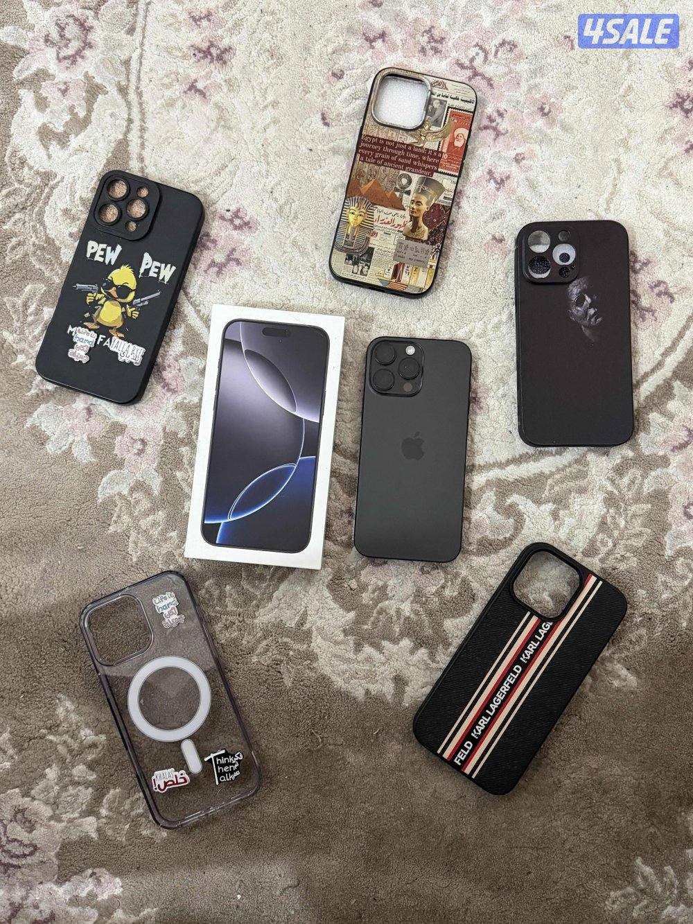 للبيع ايفون 16 برو ماكس كالجديد بطارية 97% ولا غلطة1