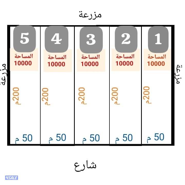 للبيع مزرعه في الوفره ١٠ ألف0