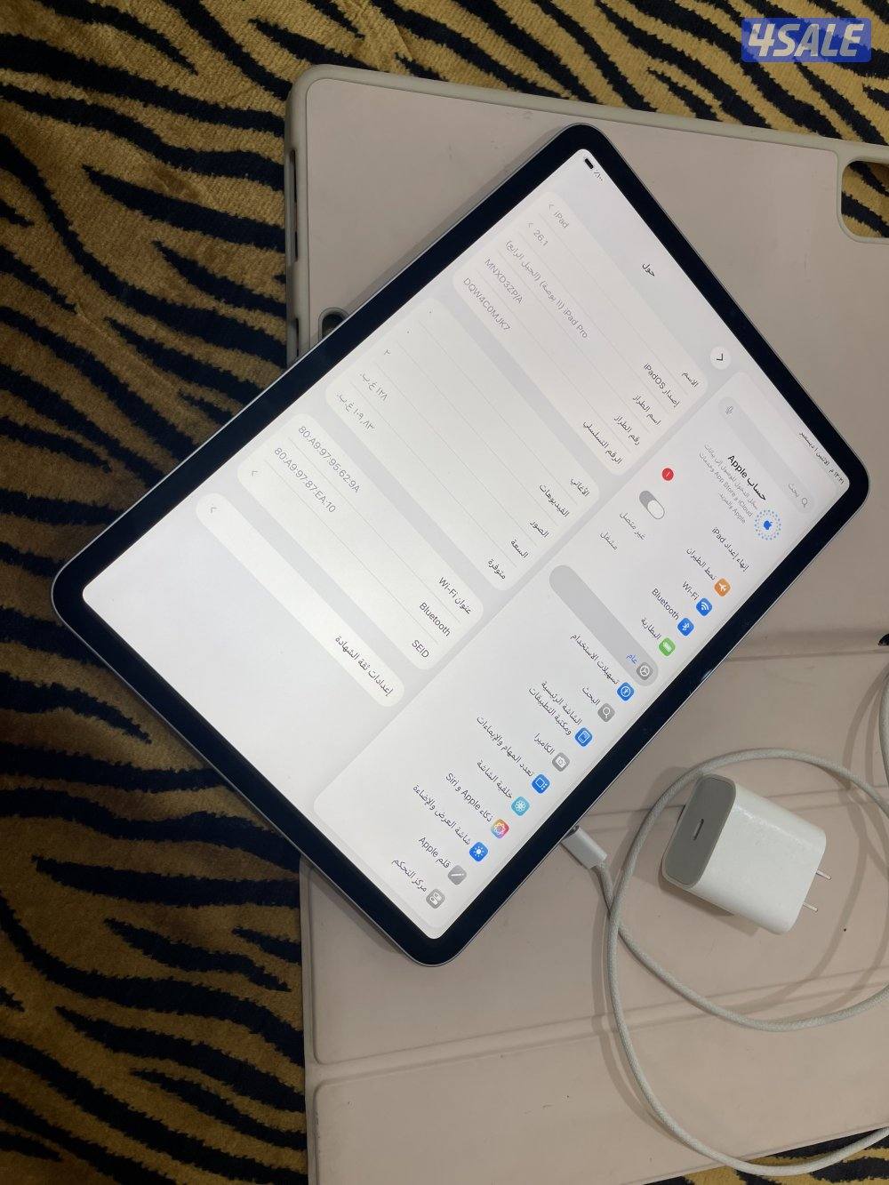 ايباد ابل برو 11 انش 128 قيقا ام تو m2 بطارية 93 مع الاغراض3
