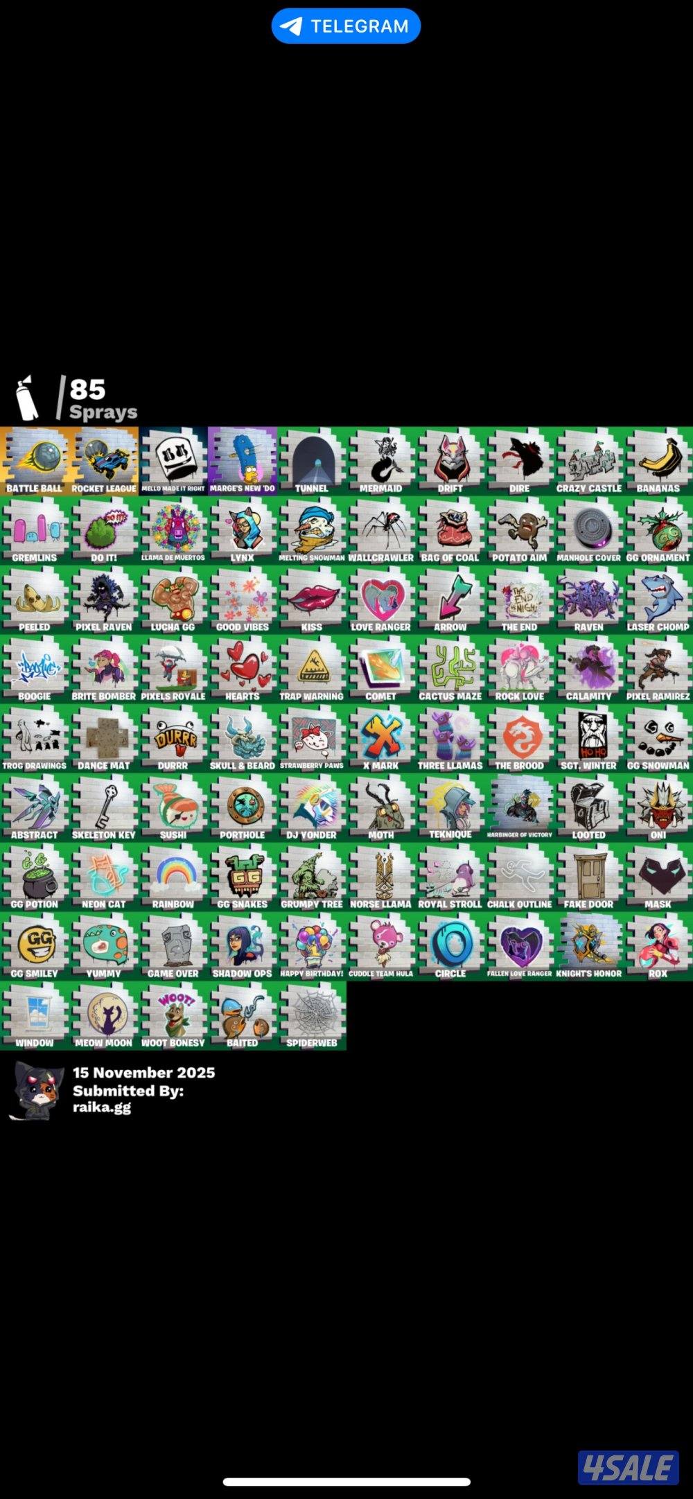 حساب فورت نايت نادر3