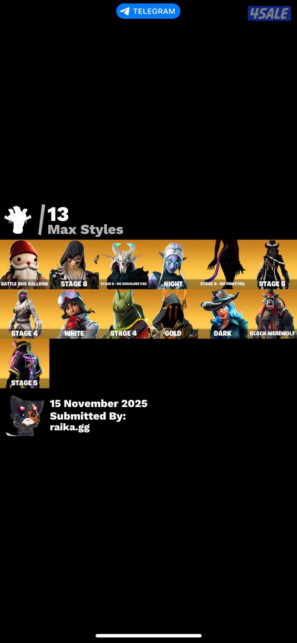 حساب فورت نايت نادر8