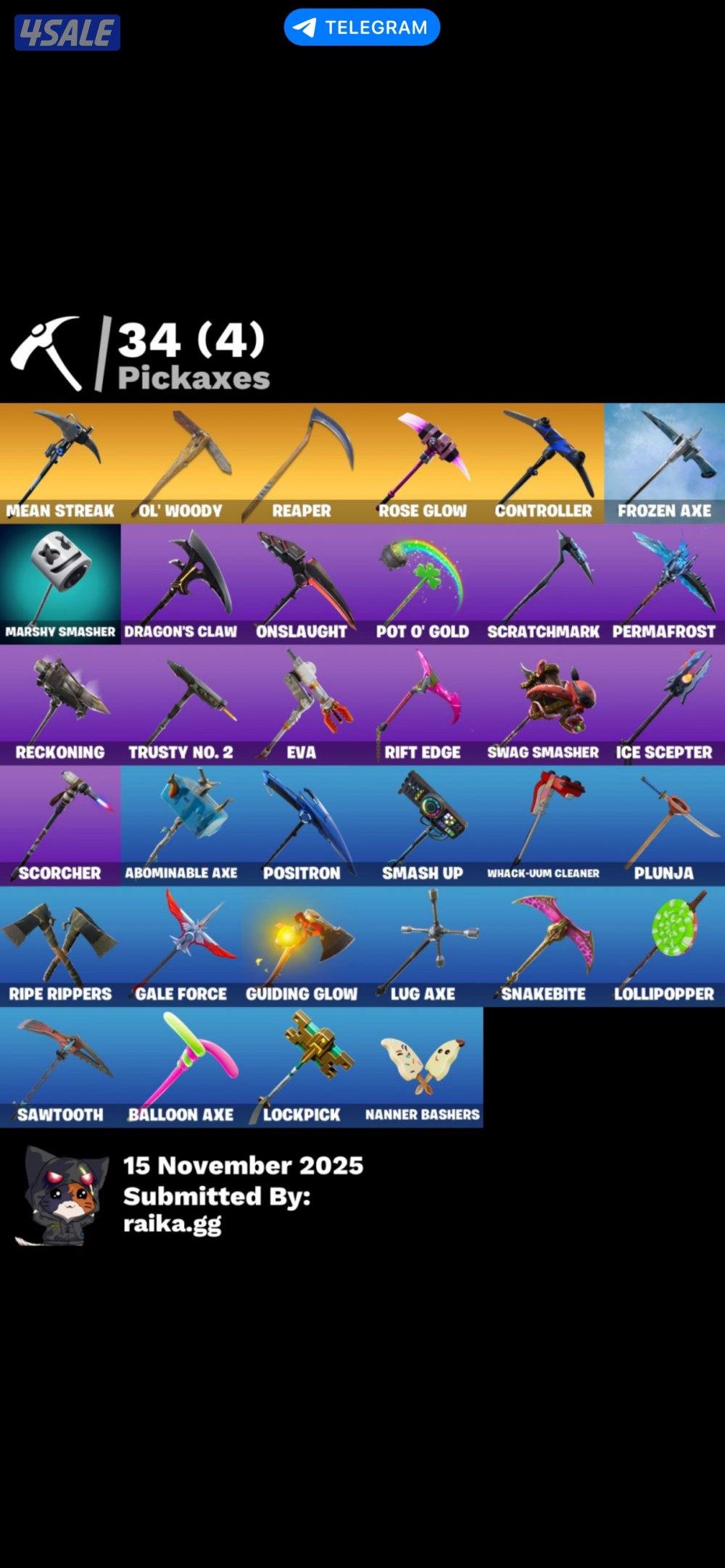 حساب فورت نايت نادر10